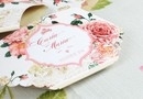 Invitatie de Botez in forma de pampers `'Vintage Baby Roses " / Designer Corina Matei