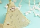 MENU BOHO STYLE - DESIGN HIPPIE TENT SHAPE